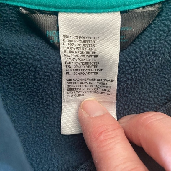 The North Face Navy and Teal Hoodie XS - Picture 10 of 15